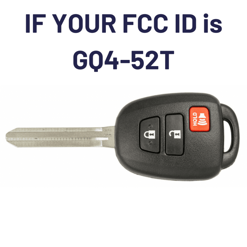 toyota tacoma key and remote h chip key with 3 button remote gq452t 3b h tom s key company 5 30082634678525