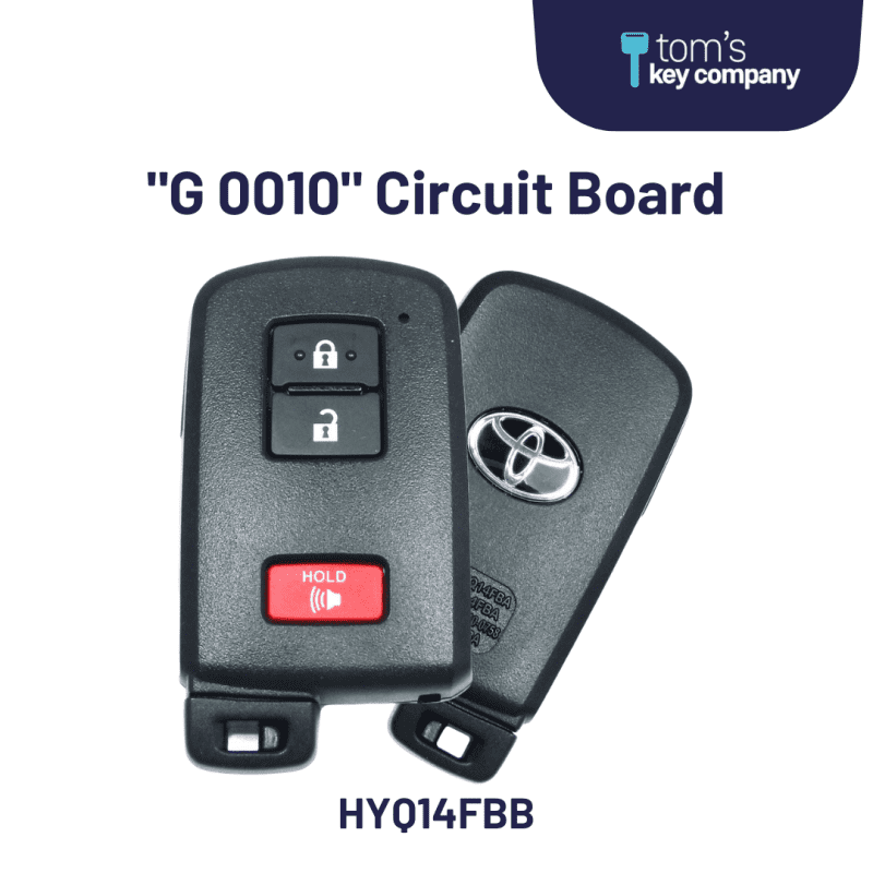 toyota tacoma tundra and 4runner 3b oem smart proximity key push button start keyless remote fob with emergency key hyq14fbb 3b g0010 fob logo tom s key company 3 31008414335229