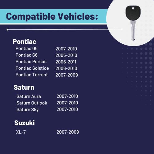 transponder key for select buick cadillac chevrolet gmc pontiac saturn and suzuki vehicles gmkey b111 tom s key company 6 30751367364861